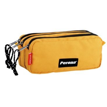 Portatodo de Poliéster Con tres Compariñanos Separados por cremalleras y Tirador en cursor.