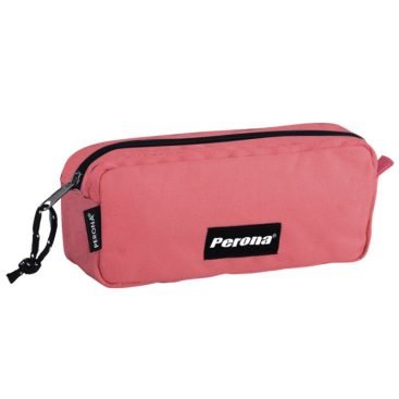 Portatodo Rosa de Poliéster Resistente y Ligero Con Cremallera de  y Tirador para Abrir Fácilmento.