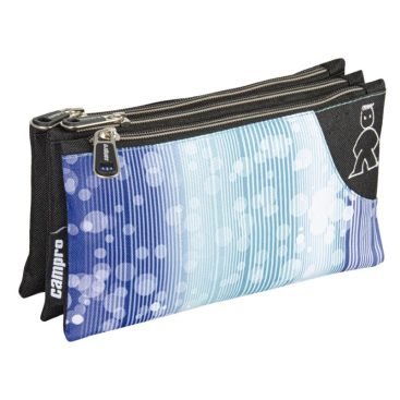 Portatodo Triple de Poliéster logo de Con Bordado y 3 Compartimos separados por cremalleras.