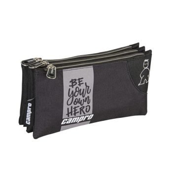 Portatodo triple con logotipo Bordado y 3 CompariChimentos Separados por Cremalleras de .