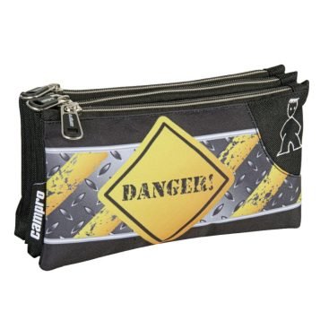 Portatodo Triple de Poliéster logo de Con Bordado y 3 Compartimos Separados Por Cremalleras de .