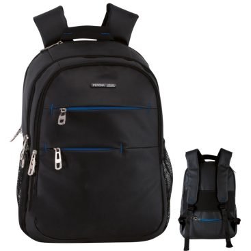 Mochila impermeable comparios para portátil, tableta y accesorios, con adaptador para trolley.