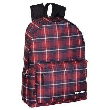 Mochila Junior de Poliéster Con Compartimento Director Y Bolsillo Frontal Con Cremallera.