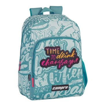 Mochila Junior Con Compartimentos y Adaptador Oculto para Carro Portamochilas.