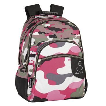 Mochila Doble Con Sistema adaptable Oculto, Tirantes Acolchados y Cintas reflectantes.