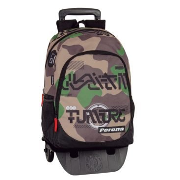 Mochila adaptable Con compartimentos y bolsillos, incluido carro con ruido antivibracia y fácil plegado.